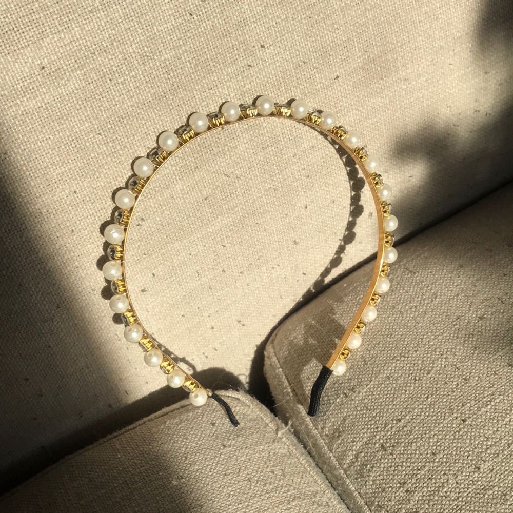 Rhinestone and Pearl Headband